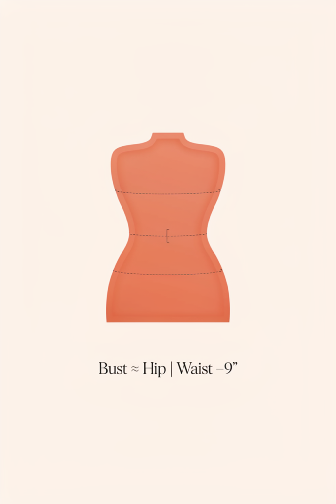 Hourglass shape